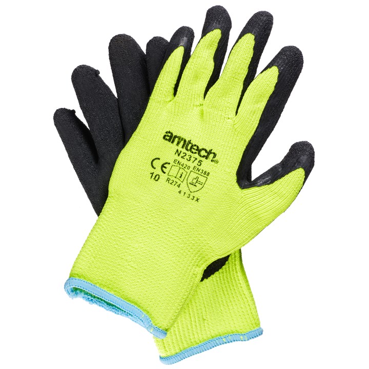 Amtech Xl (Size 10) Latex Coated Acrylic Gloves