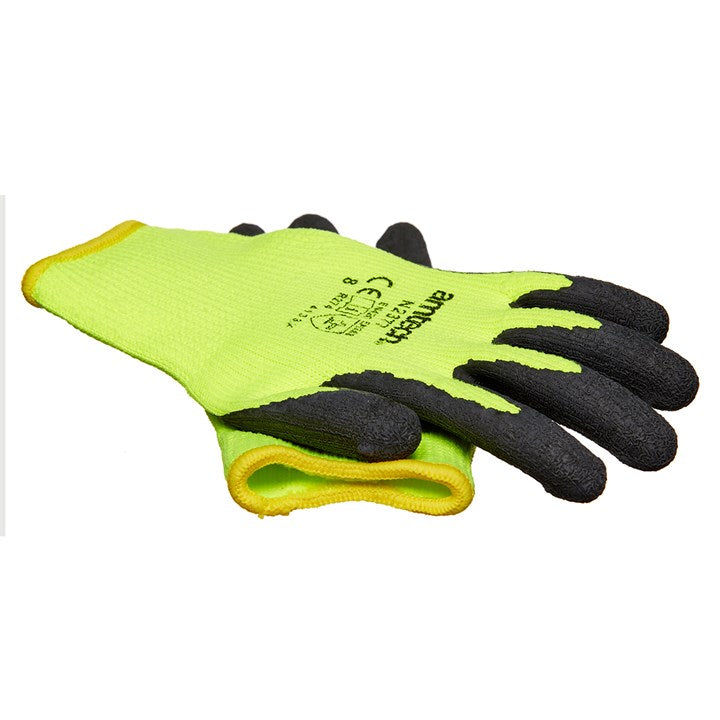 Amtech Medium (Size 8) Latex Coated Acrylic Gloves
