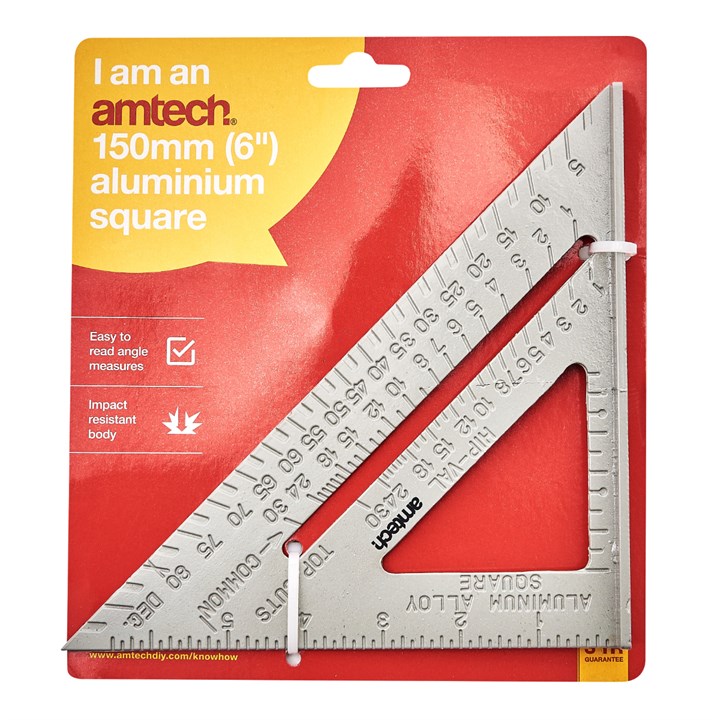 Amtech 150mm (6") Aluminium Roofer's Square