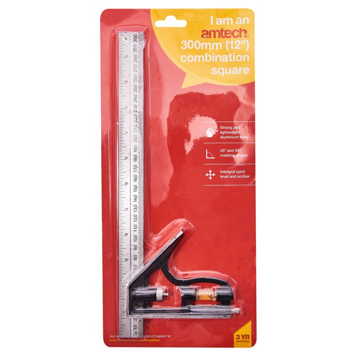 Amtech 300mm (12") Combination Square