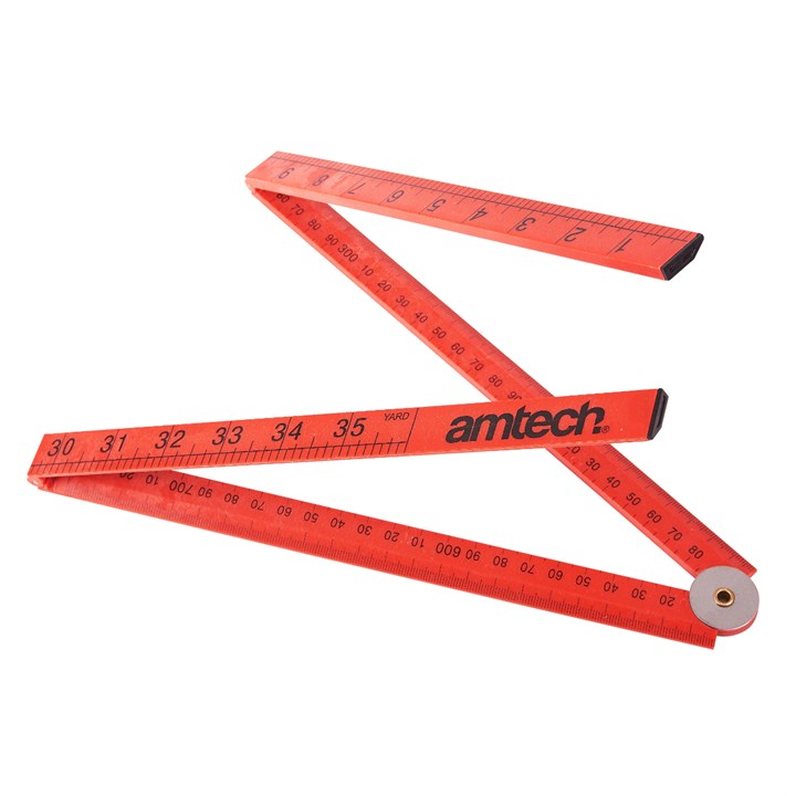 Amtech 100cm Folding Plastic Rule