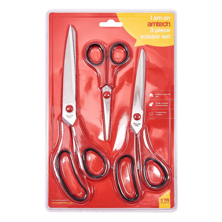 Amtech 3 Piece Pro Scissors Set
