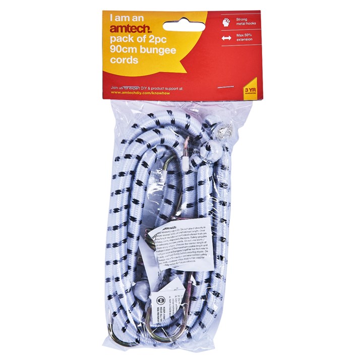 Amtech 900mm (36") Bungee Cords (2 Pack)