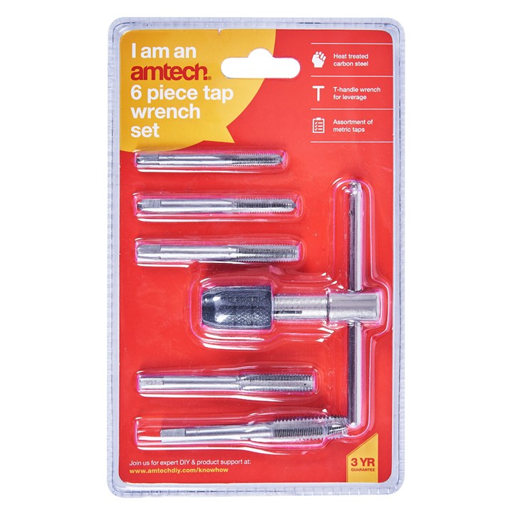 Amtech 6 Piece Tap Wrench Set