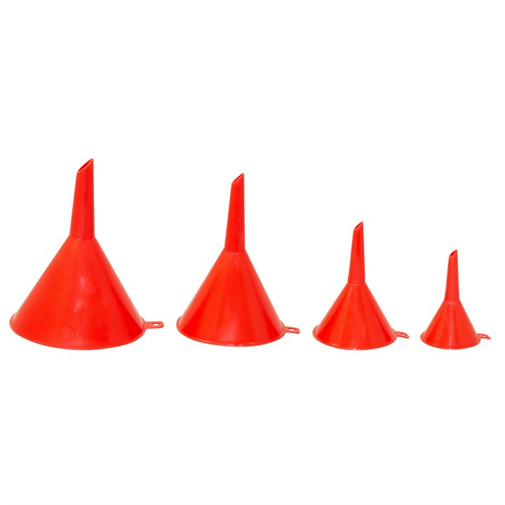 Amtech 4pc Mini Plastic Funnel Set