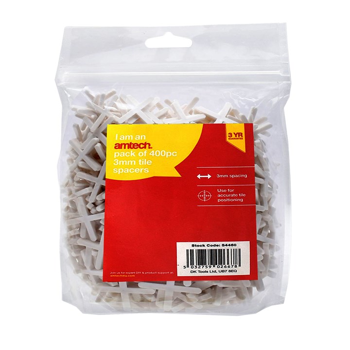 Amtech 400 Piece 3mm Tile Spacer Set