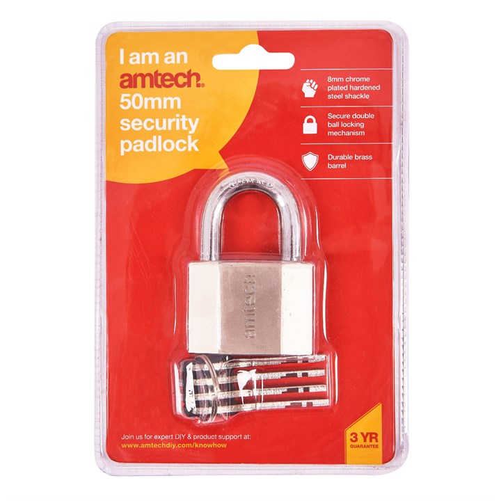 Amtech 50mm Security Padlock product image - image 2