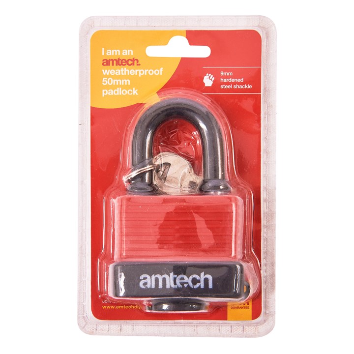 Amtech 50mm Weatherproof Padlock product image - image 2