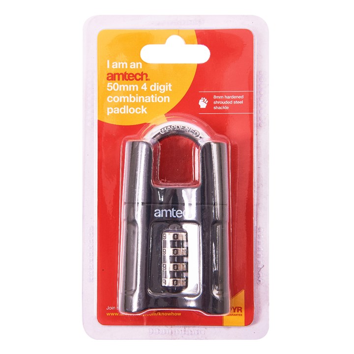 Amtech 50mm 4 Digit Combination Padlock product image - image 2
