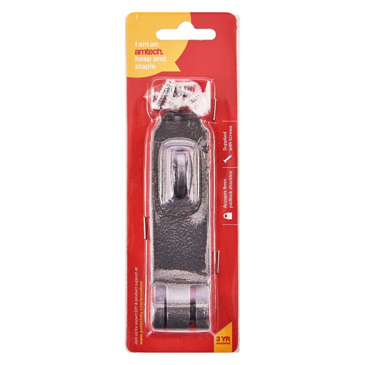 Amtech 90mm (3.5") X 30mm (1.13") Hasp And Staple product image - image 2