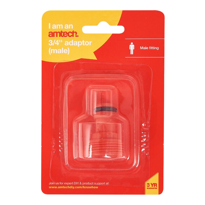 Amtech 19mm (3/4") Adaptor - male product image 2
