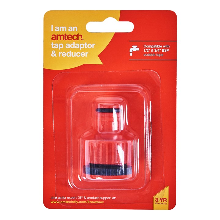 Amtech 1/2" - 3/4" BSP tap adaptor and reducer product image 2