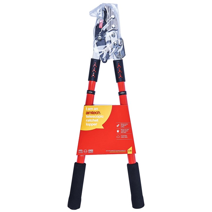 Amtech Heavy Duty Telescopic Ratchet Anvil Lopper