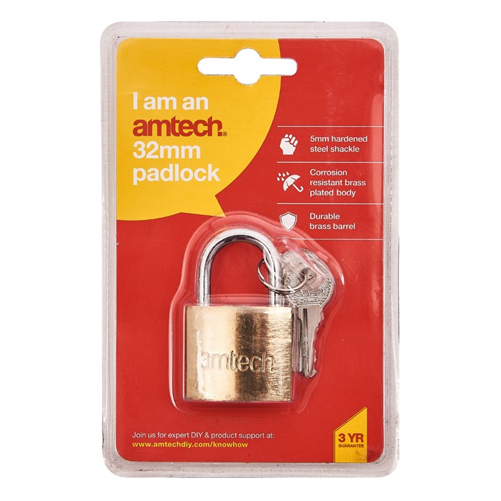Amtech 32mm Padlock product image - image 2