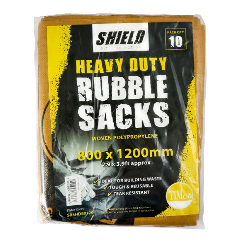 Rubble Sacks 60 x 90cm - 10 pack Heavy Duty