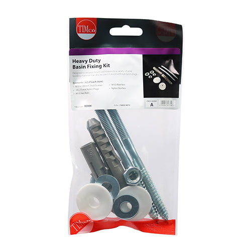 Basin Fixing Kit Heavy Duty Kit - 2 pack