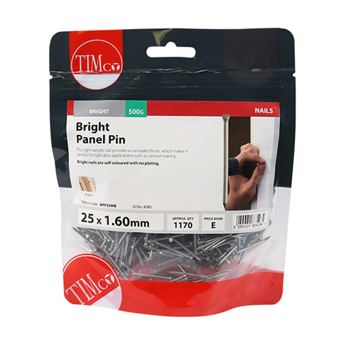 Panel Pin - Bright 25 x 1.60 - 0.5kg