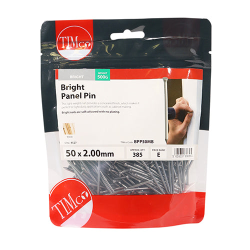 Panel Pin - Bright 50 x 2.00 - 0.5kg