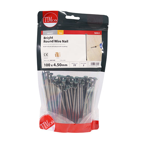 Round Wire Nail - Bright 100 x 4.50 - 1kg
