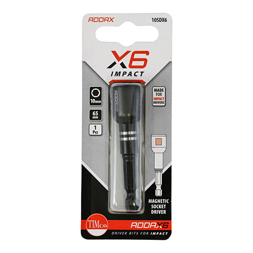 Impact Magnetic Socket Driver 10mm x 65mm