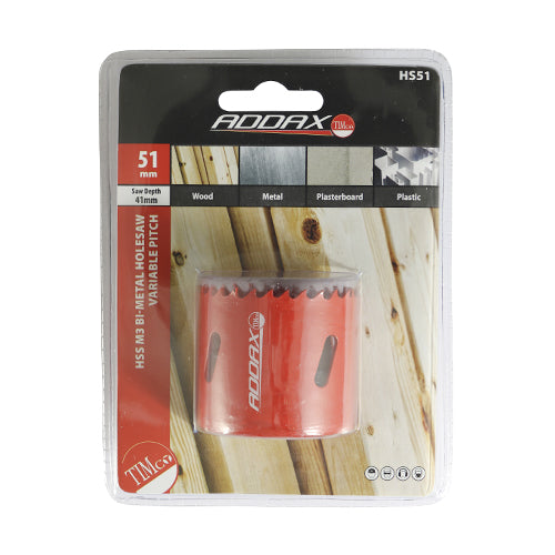 Holesaw - Variable Pitch - M3 Bi-Metal - 51mm