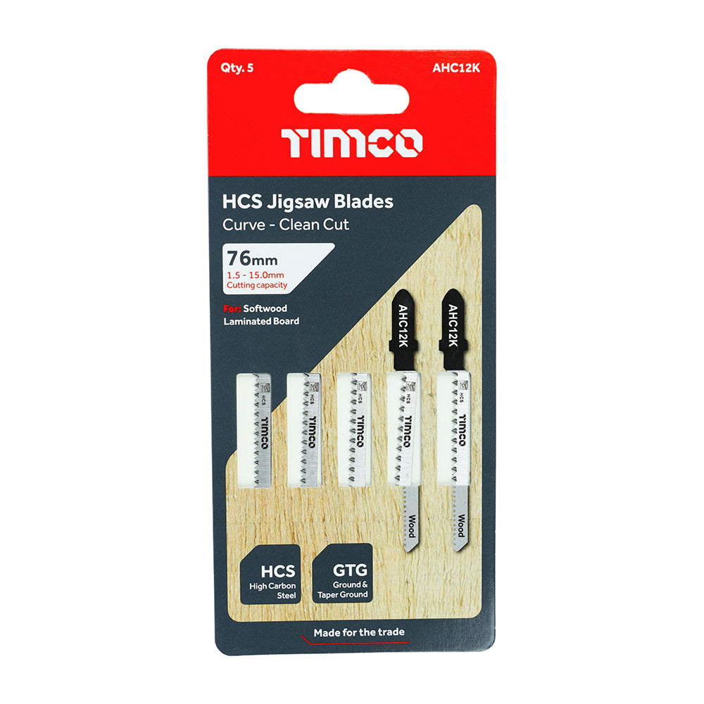 Jigsaw Blade for Wood - T101AO - 5 pack