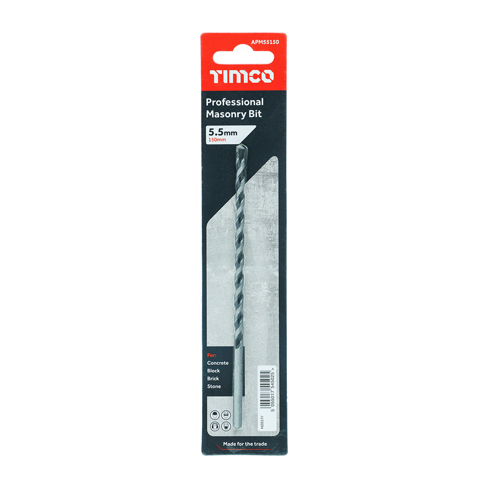 Professional Masonry Bit - 5.5 x 150