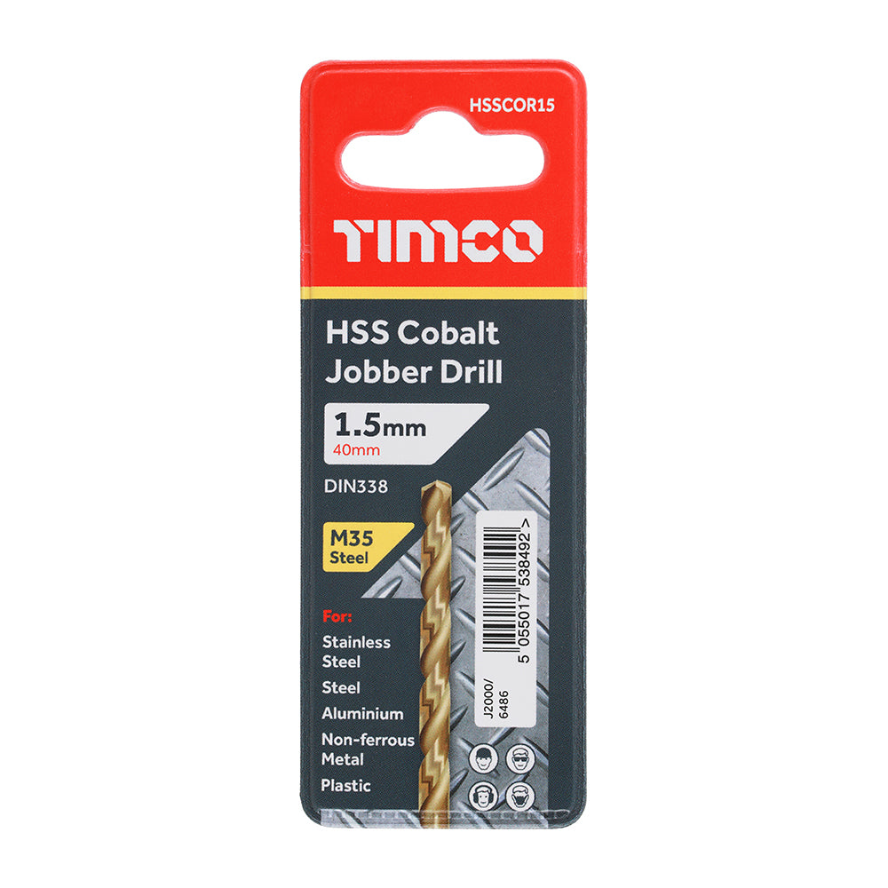 HSS-CO Jobber Drill Bit Cobalt 1.5mm