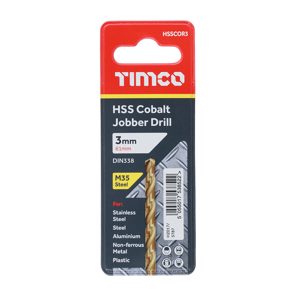 HSS-CO Jobber Drill Bit Cobalt 3.0mm