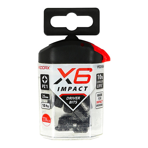 Impact Pozi Driver Bit - No.1 x 25 - 10 pack