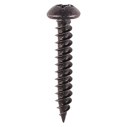 Blackjax Woodscrews - Round PZ2 Black - 6 x 1 - 20 pack