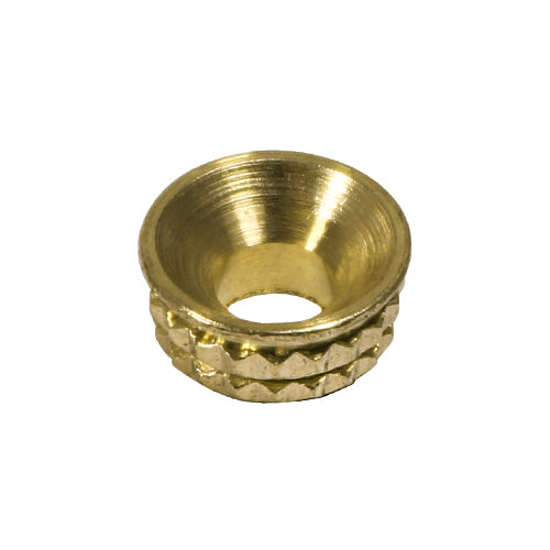 Knurled Brass Inset Screw Cups To Fit 4.8-5.0 Screw