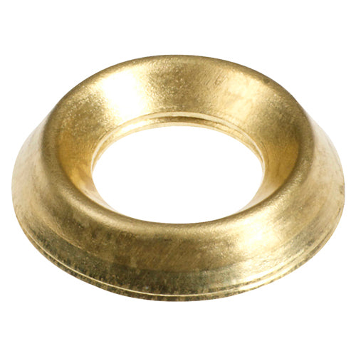 Surface Screw Cup - Electro Brass - To fit 10 Gauge Screws - 50 pack
